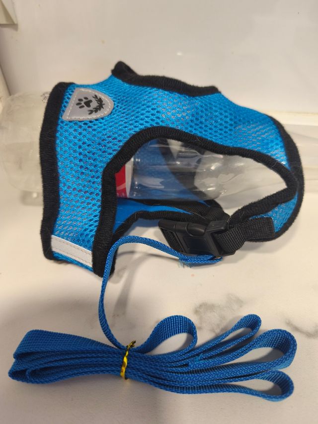 2 Arneses Mascotas - Azul y Negro - Talla L