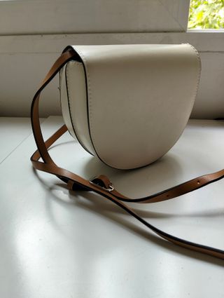 Bolso bandolera Parfois marrón-blanco