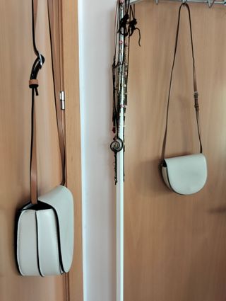 Bolso bandolera Parfois marrón-blanco