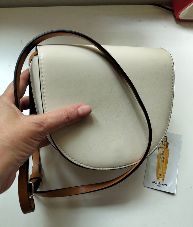 Bolso bandolera Parfois marrón-blanco