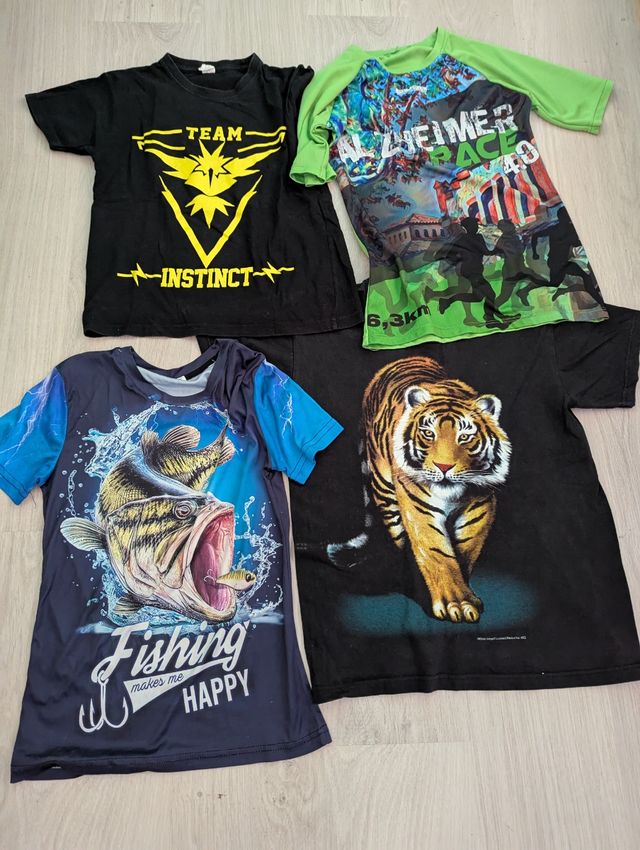 4 Camisetas niños