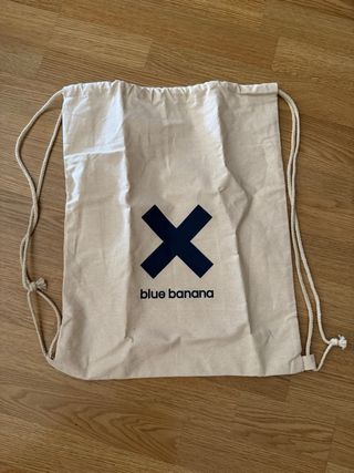 Mochila saco Blue Banana tela