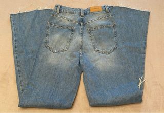Jeans rectos tiro alto | Azul claro