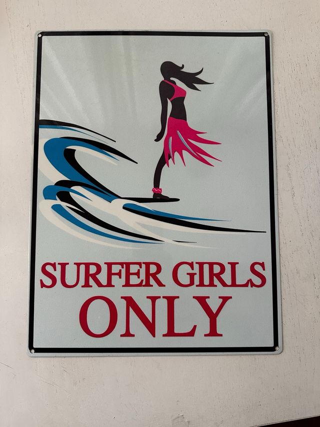Lámina vintage surfer girls