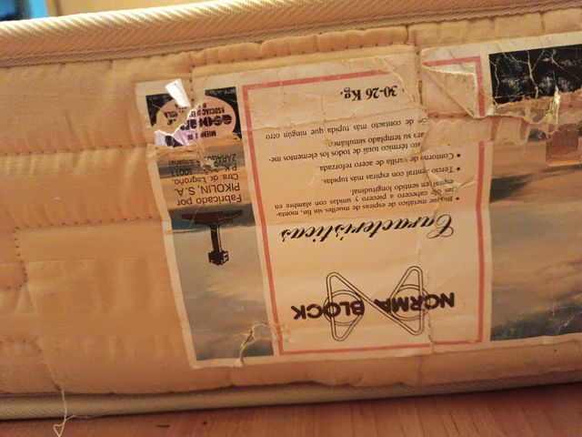 Colchón individual+almohada 90cm