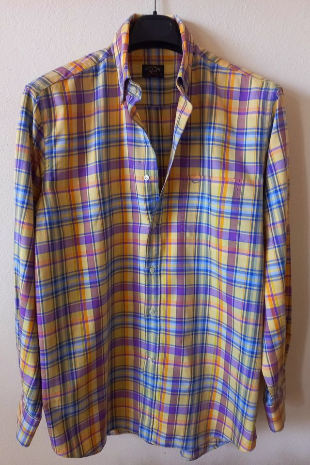 Camicia Paul & Shark XL - Blu/Giallo