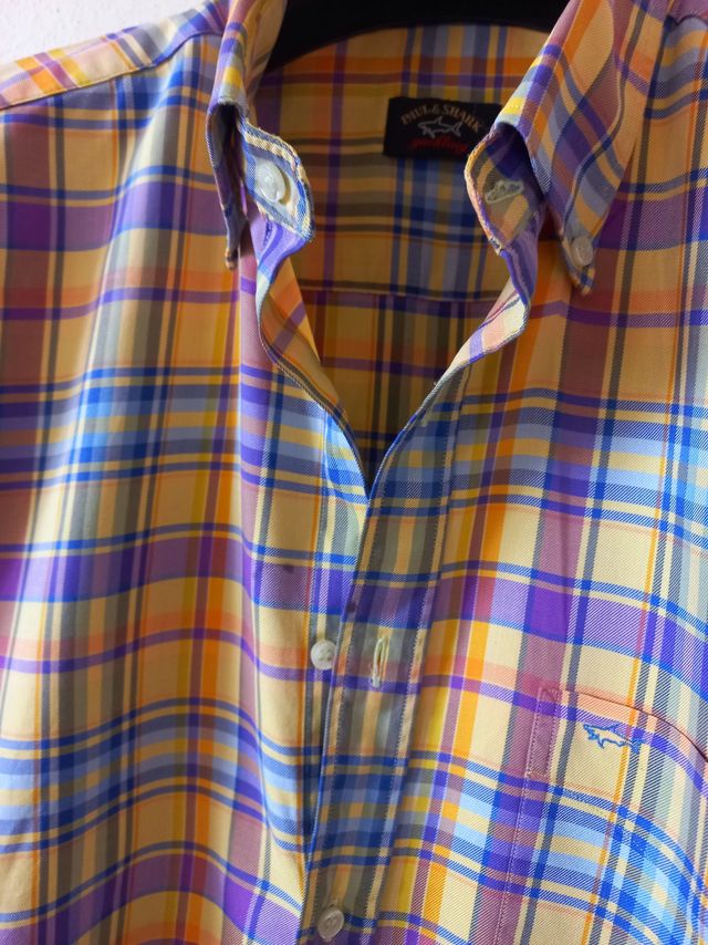 Camicia Paul & Shark XL - Blu/Giallo