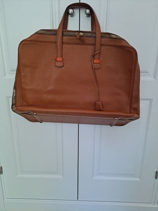 Bolsa Hermès viaje piel marrón
