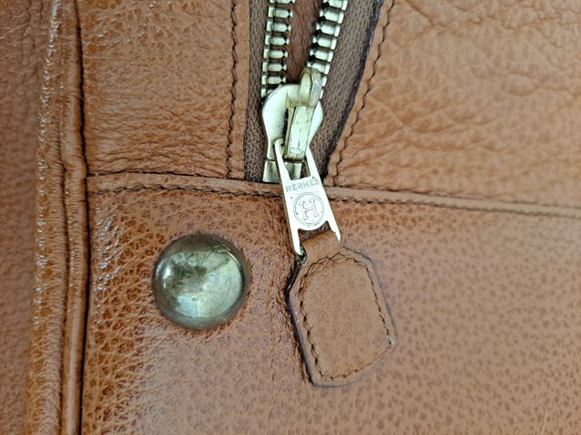 Bolsa Hermès viaje piel marrón