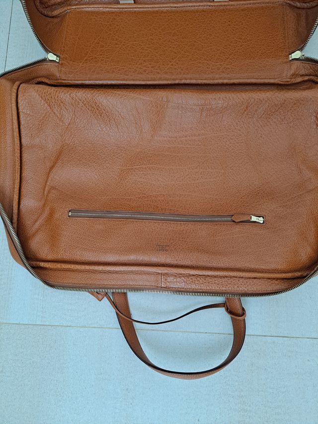 Bolsa Hermès viaje piel marrón