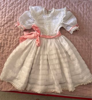 Vestido comunión El Corte Inglés blanco