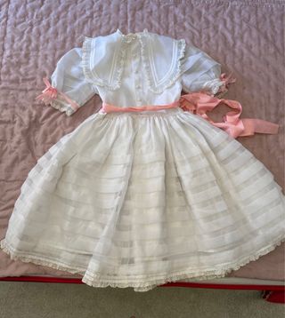 Vestido comunión El Corte Inglés blanco