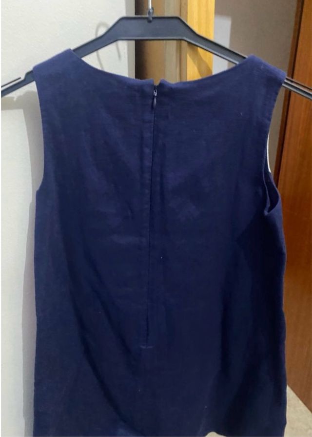 Vestido Picaros niña rojo-azul