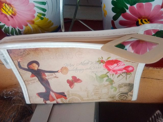 Neceser maquillaje vintage,con espejo,sin estrenar