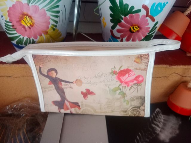 Neceser maquillaje vintage,con espejo,sin estrenar
