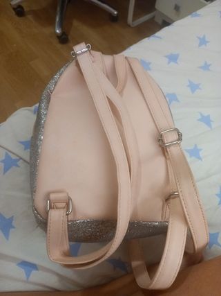Mochila niña purpurina