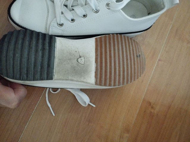 2 pares Zapatillas plataforma negras y blancas