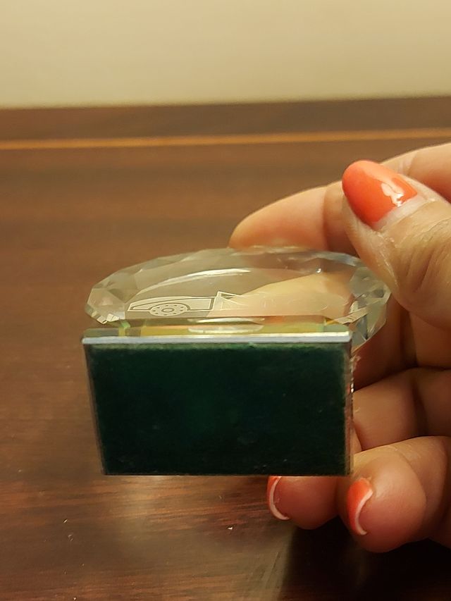 Pisa-Papéis Cristal - Carro Descapotável