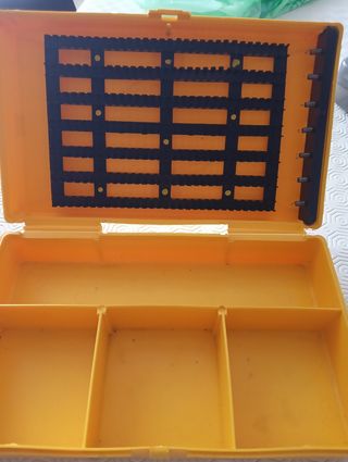 Scatola porta esche pesca vintage