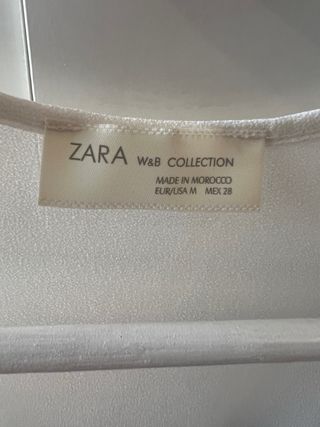 Camiseta Zara gris y blanca t.M