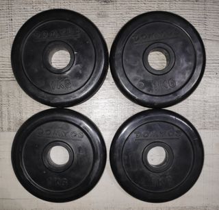 Discos pesas goma 1kg