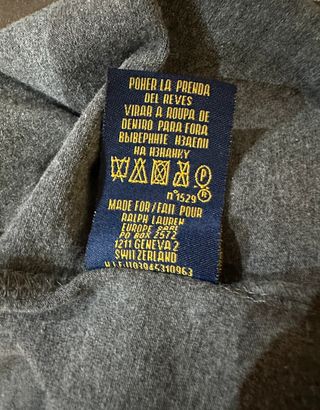 Polo Ralph Lauren Camiseta Gris Cuello V / Small
