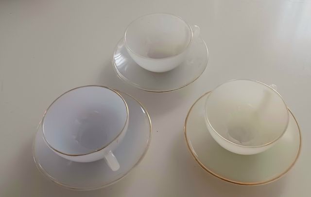 Juego 3 tazas café Arcopal vintage