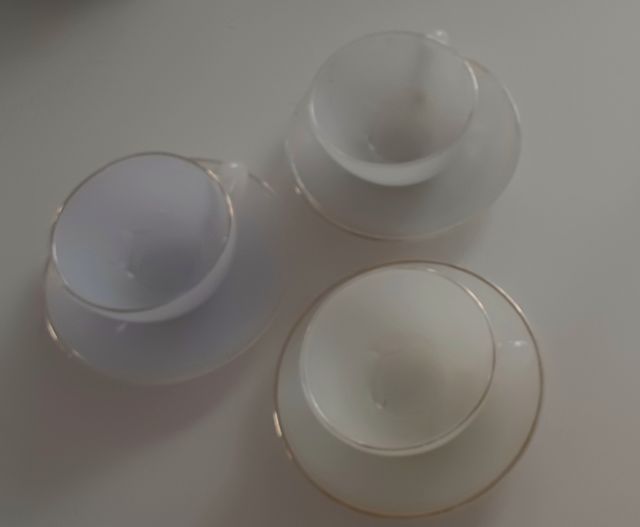 Juego 3 tazas café Arcopal vintage