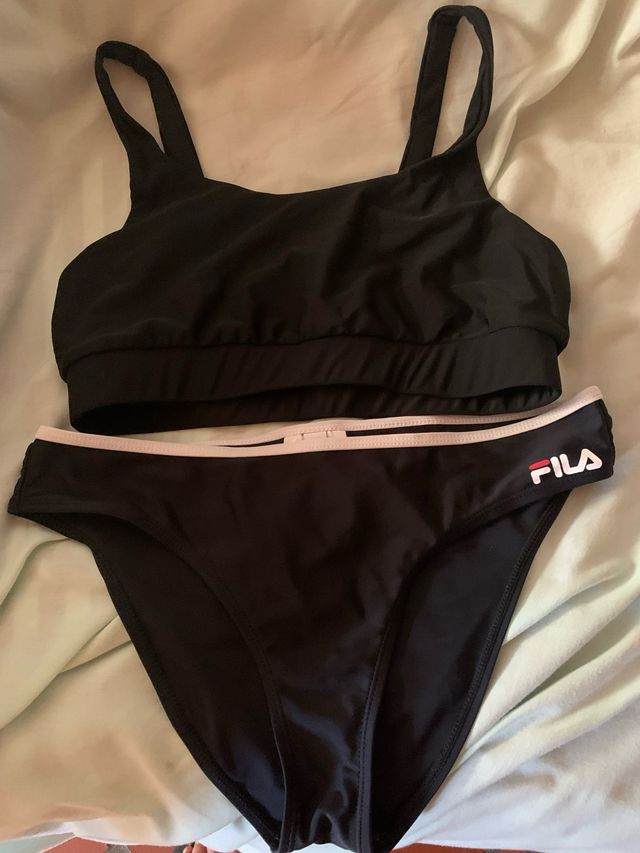 Biquini Fila Preto - Tam. M Cueca Fila Top Shein