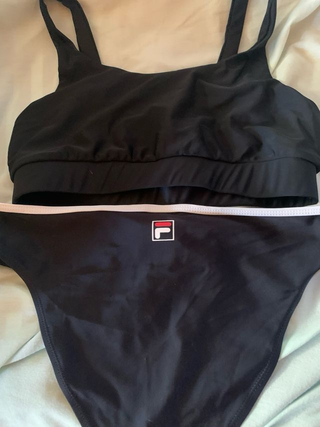 Biquini Fila Preto - Tam. M Cueca Fila Top Shein