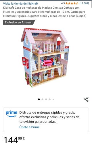 Casa de muñecas de Madera KidKraft Chelsea Cottage