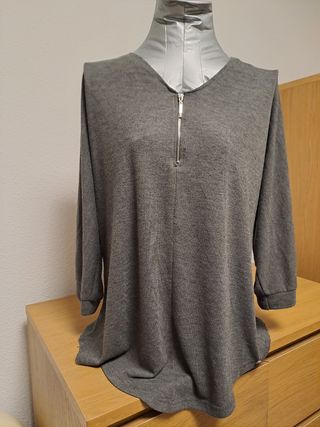 Camisa gris Dniela mujer