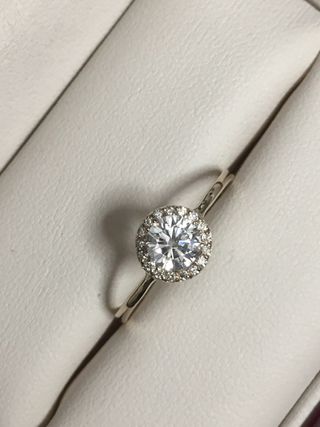 Anillo solitario diamante 0.40 ct. GIA certificado