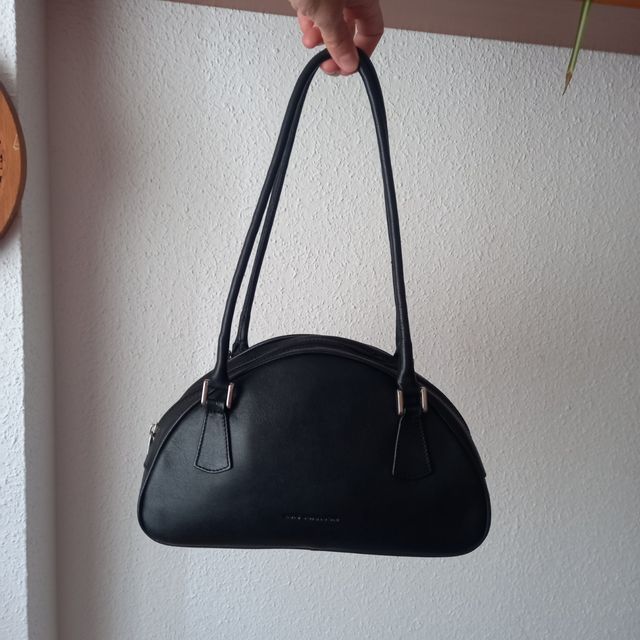 Bolso negro hombro - Piel