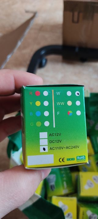 60 Bombillas LED 220V - Luz fría