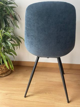6 sedie in velluto blu scuro MAISON DU MONDE