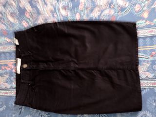 Falda negra Zara - Talla S