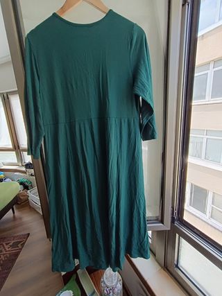 Vestido largo verde talla grande 