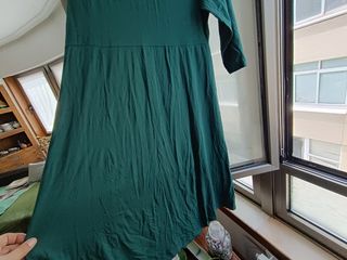 Vestido largo verde talla grande 