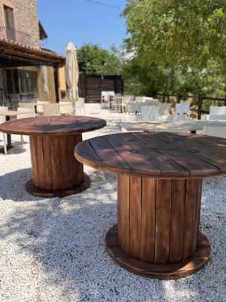 MESAS BOBINAS CARRETE MADERA CABLE CHILLPALET