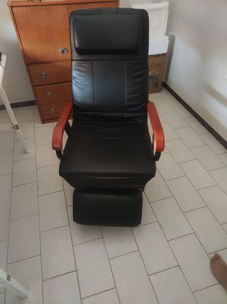 Silla oficina reclinable negra