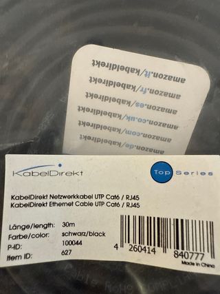 Cable Ethernet KabelDirekt 30m
