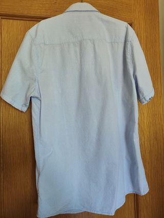 Camisa manga corta azul 16