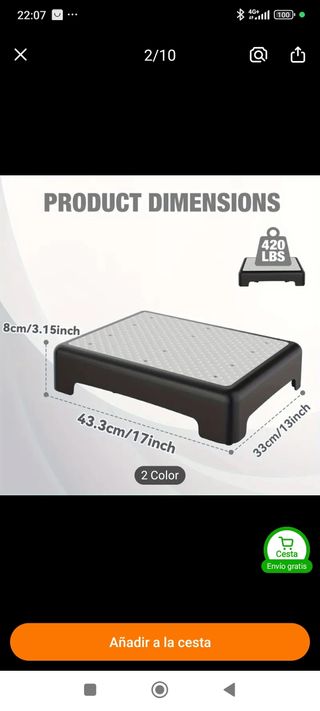 Elevador de pie - 420lbs