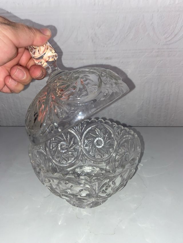Bombonera cristal vintage