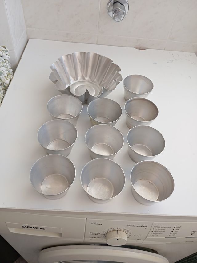 11 flaneras aluminio reposteria