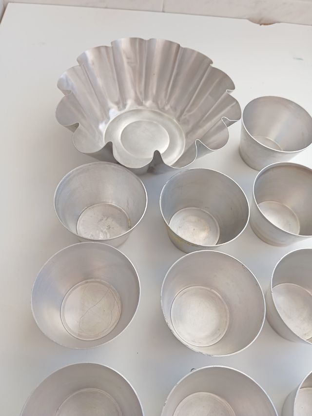 11 flaneras aluminio reposteria