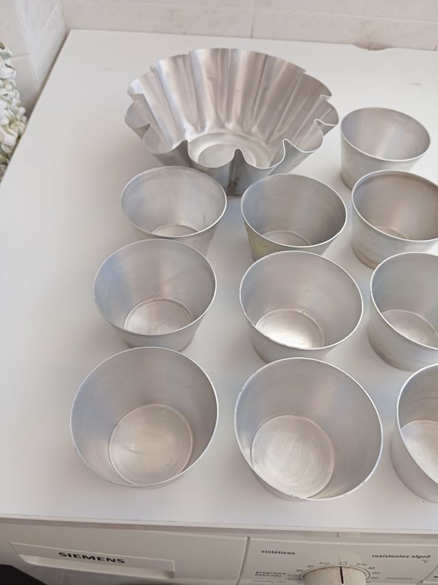 11 flaneras aluminio reposteria