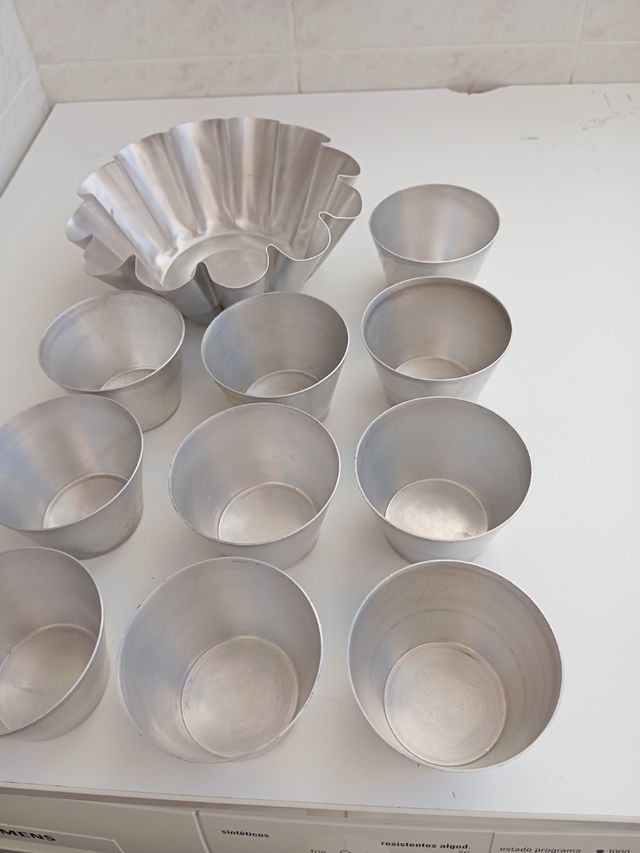 11 flaneras aluminio reposteria