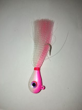 Señuelo pesca pink-white 55gr